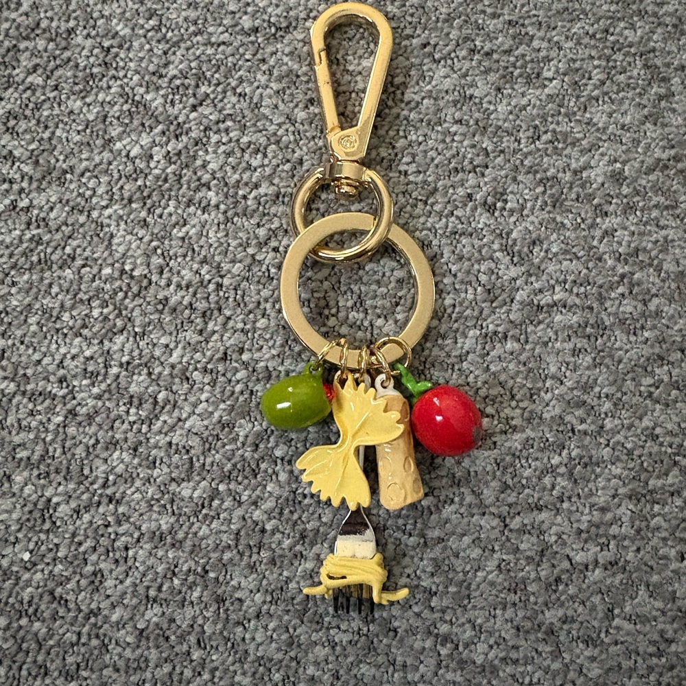 Gold and Multicolor Keychain